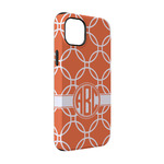 Linked Circles iPhone Case - Rubber Lined - iPhone 14 Pro (Personalized)