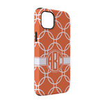 Linked Circles iPhone Case - Rubber Lined - iPhone 14 (Personalized)