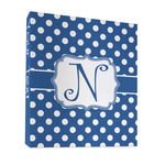 Polka Dots 3 Ring Binder - Full Wrap - 1" (Personalized)