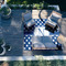 Polka Dots 8'x10' Patio Rug - In context