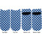 Polka Dots Adult Ankle Socks - Double Pair - Front and Back - Apvl