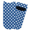 Polka Dots Adult Ankle Socks - Single Pair - Front and Back