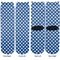 Polka Dots Adult Crew Socks - Double Pair - Front and Back - Apvl