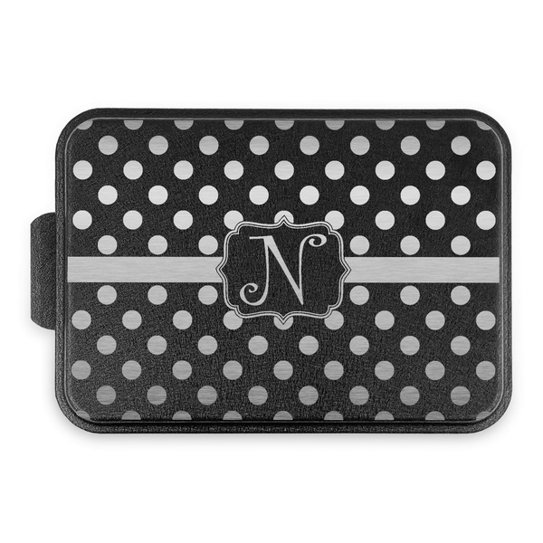 Custom Polka Dots Aluminum Baking Pan with Black Lid (Personalized)