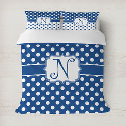 Polka Dots Duvet Cover Set - Full / Queen (Personalized)