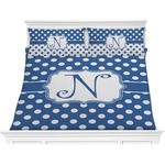 Polka Dots Comforter Set - King (Personalized)