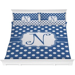 Polka Dots Comforter Set - King (Personalized)