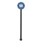 Polka Dots Black Plastic 5.5" Stir Stick - Round - Single Stick