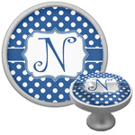 Polka Dots Cabinet Knob (Silver) (Personalized)