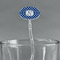 Polka Dots Clear Plastic 7" Stir Stick - Oval - Main