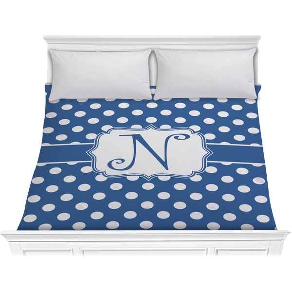 Custom Polka Dots Comforter - King (Personalized)