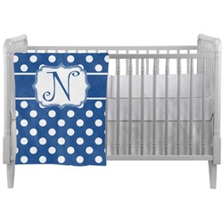 Polka Dots Crib Comforter / Quilt (Personalized)