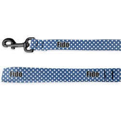 Polka Dots Deluxe Dog Leash - 4 ft (Personalized)