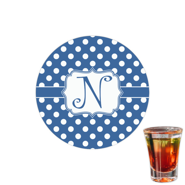 Custom Polka Dots Printed Drink Topper - 1.5" (Personalized)