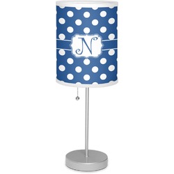 Polka Dots 7" Drum Lamp with Shade Linen (Personalized)