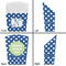 Polka Dots French Fry Favor Box - Front & Back View