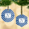 Polka Dots Frosted Glass Ornament - MAIN PARENT