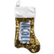 Polka Dots Gold Sequin Stocking - Front