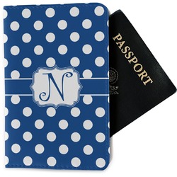 Polka Dots Passport Holder - Fabric (Personalized)