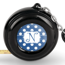 Polka Dots Pocket Tape Measure - 6 Ft w/ Carabiner Clip (Personalized)