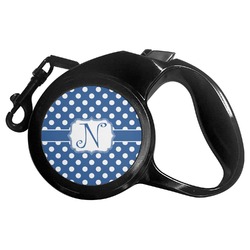 Polka Dots Retractable Dog Leash - Large (Personalized)