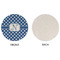 Polka Dots Round Linen Placemats - APPROVAL (single sided)