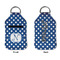 Polka Dots Sanitizer Holder Keychain - Small APPROVAL (Flat)