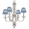 Polka Dots Small Chandelier Shade - LIFESTYLE (on chandelier)