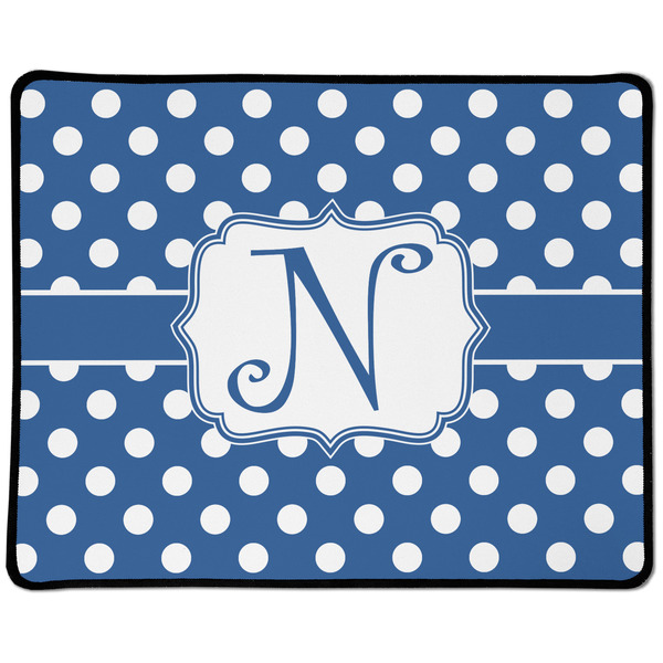 Custom Polka Dots Large Gaming Mouse Pad - 12.5" x 10" (Personalized)