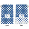 Polka Dots Small Laundry Bag - Front & Back View