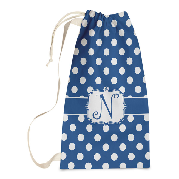 Custom Polka Dots Laundry Bags - Small (Personalized)