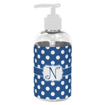 Polka Dots Plastic Soap / Lotion Dispenser (8 oz - Small - White) (Personalized)