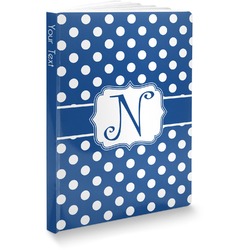 Polka Dots Softbound Notebook - 7.25" x 10" (Personalized)