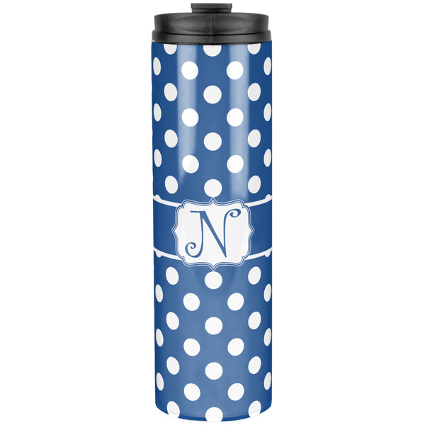 Custom Polka Dots Stainless Steel Skinny Tumbler - 20 oz (Personalized)