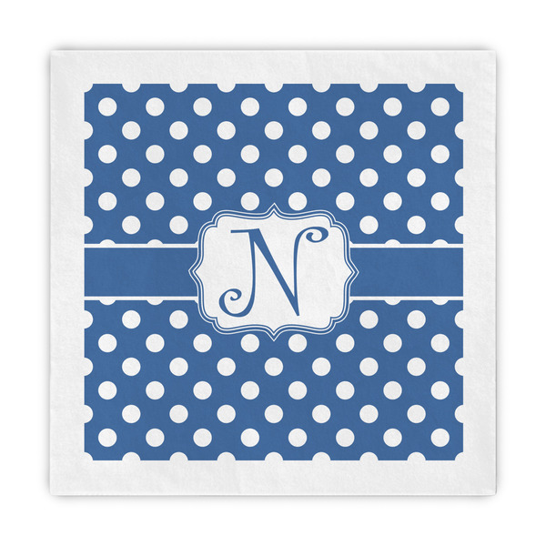 Custom Polka Dots Standard Decorative Napkins (Personalized)