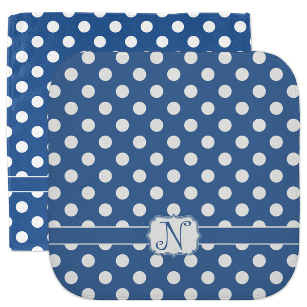 Custom Polka Dots Facecloth / Wash Cloth (Personalized)