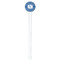 Polka Dots White Plastic 7" Stir Stick - Round - Single Stick