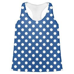 Polka Dots Womens Racerback Tank Top - 2X Large