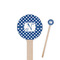 Polka Dots Wooden 7.5" Stir Stick - Round - Closeup