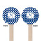 Polka Dots Wooden 7.5" Stir Stick - Round - Double Sided - Front & Back