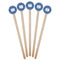 Polka Dots Wooden 7.5" Stir Stick - Round - Fan View