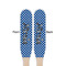 Polka Dots Wooden Food Pick - Paddle - Double Sided - Front & Back