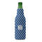 Polka Dots Zipper Bottle Cooler - FRONT (bottle)