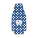 Polka Dots Zipper Bottle Cooler (Personalized)