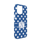 Polka Dots iPhone Case - Plastic - iPhone 13 Mini (Personalized)