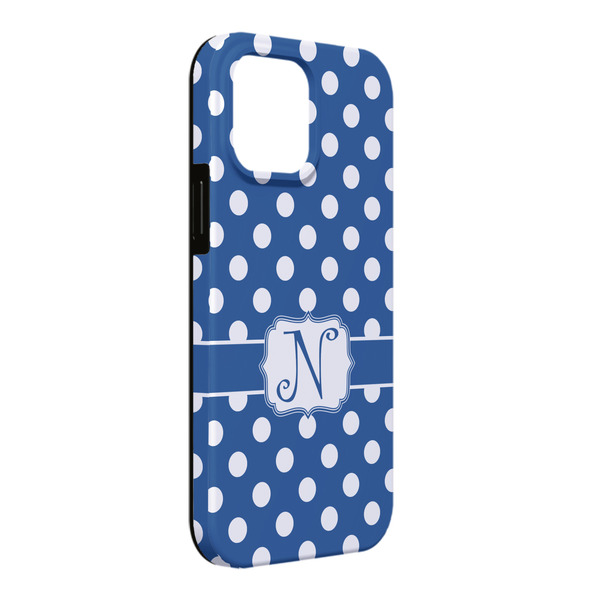 Custom Polka Dots iPhone Case - Rubber Lined - iPhone 13 Pro Max (Personalized)