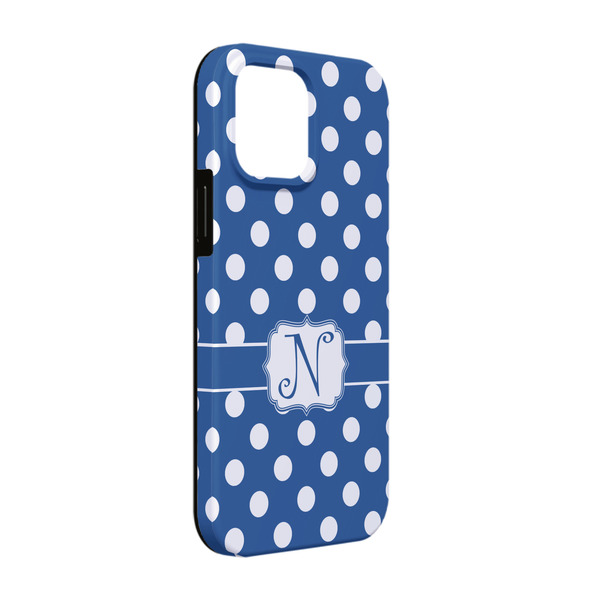 Custom Polka Dots iPhone Case - Rubber Lined - iPhone 13 Pro (Personalized)