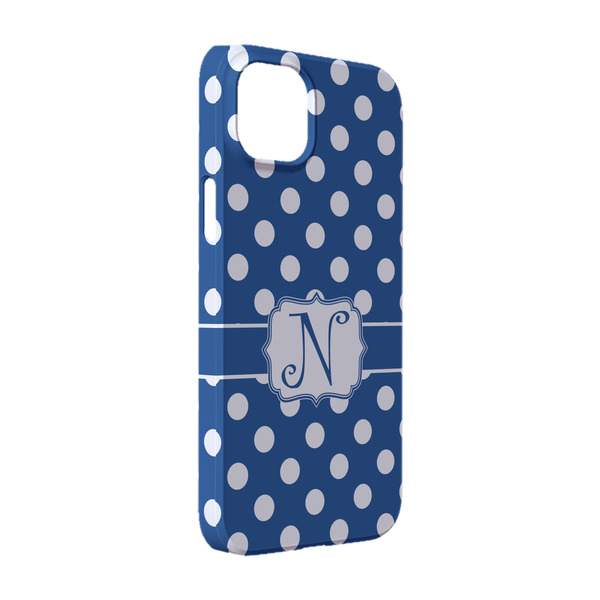 Custom Polka Dots iPhone Case - Plastic - iPhone 14 (Personalized)