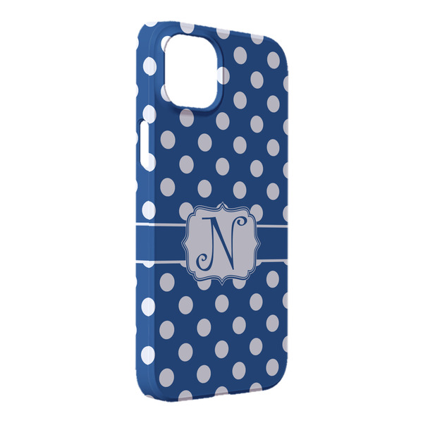 Custom Polka Dots iPhone Case - Plastic - iPhone 14 Plus (Personalized)