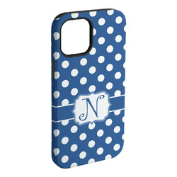 Polka Dots iPhone Case - Rubber Lined - iPhone 15 Pro Max (Personalized)